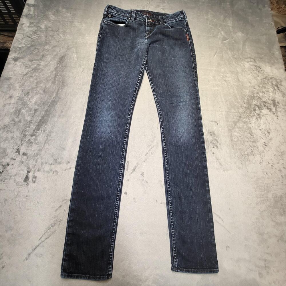 Silver Jeans Sienna Womens Jeans 28x33 Dark‎ Wash Straight Blue Denim L1105AD376